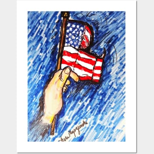 American Flag USA Posters and Art